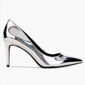 DKNY Silver Patent Pumps
